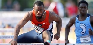Crittenden’s won the 110-meter hurdle gold for his second consecutive ACC championship.